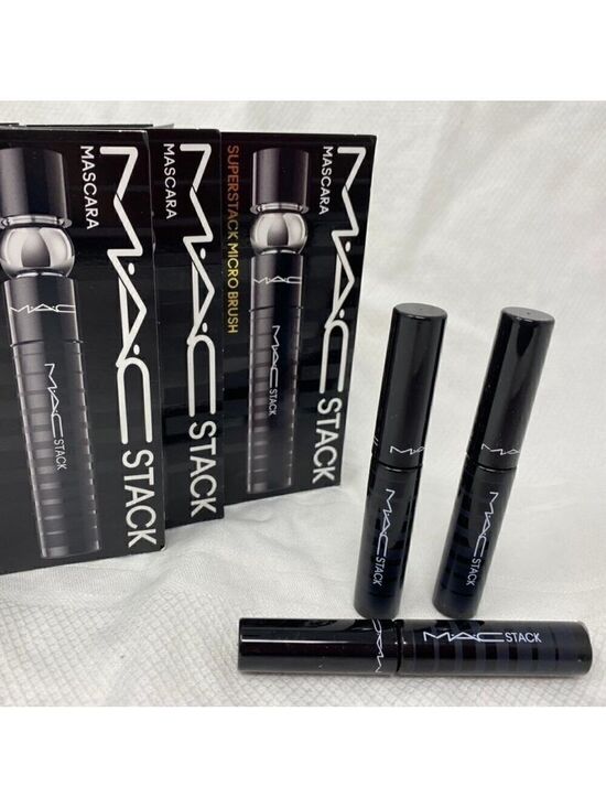 MAC Cosmetics Other - 3- MAC Stack Mascara Superstack Micro Brush Black Mascara .07 oz on cards
